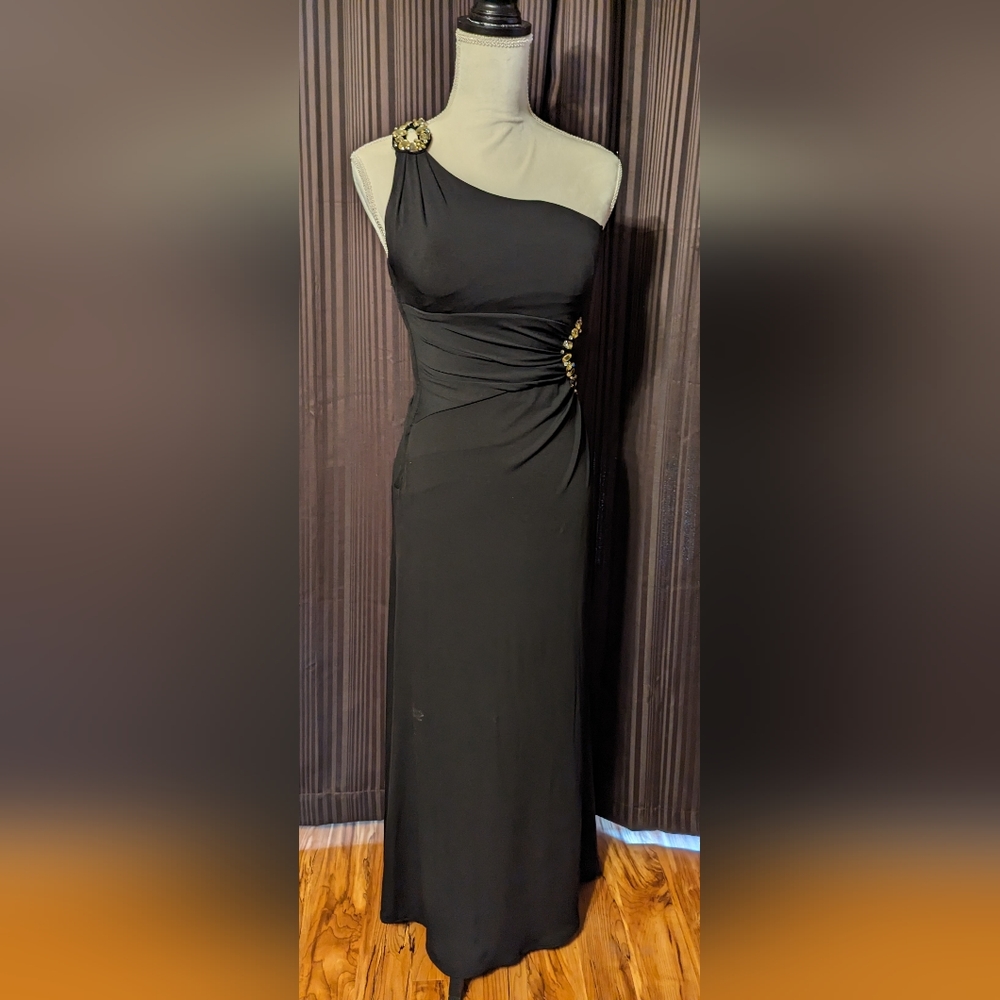 Dresses by Deb black full length formal